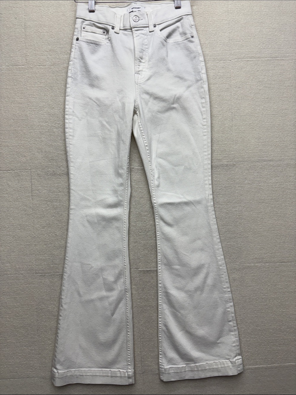 Spanx White High-Rise Flared Women’s Jeans 4